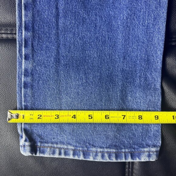Wrangler Men's Straight Leg Jeans Blue Denim Relaxed Fit Rugged Wear 38x32 - Picture 14 of 16
